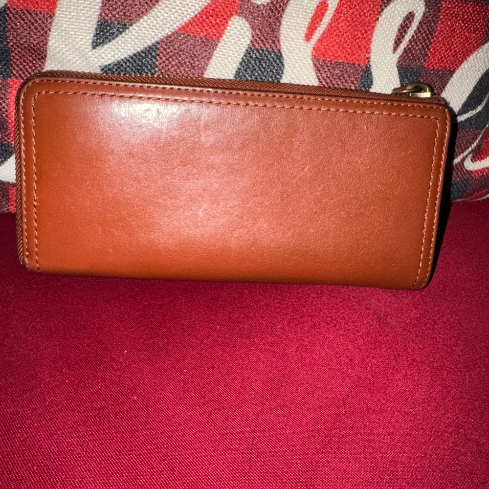Coach Tan Napa Leather Slim Zip Wallet - Picture 3 of 13